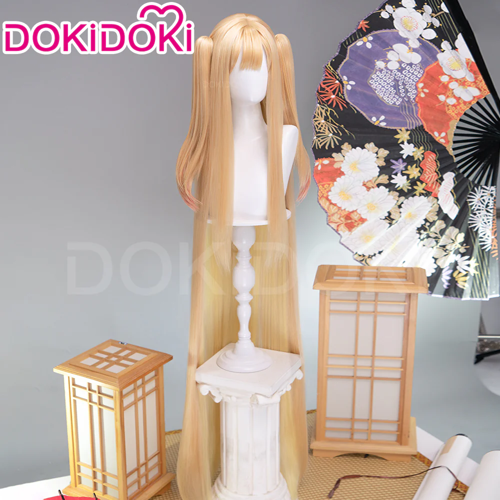【150CM】DokiDoki Anime Cosmic Princess Kaguya! Cosplay Kaguya Wig Long Straight Light Brown Hair - Image 2