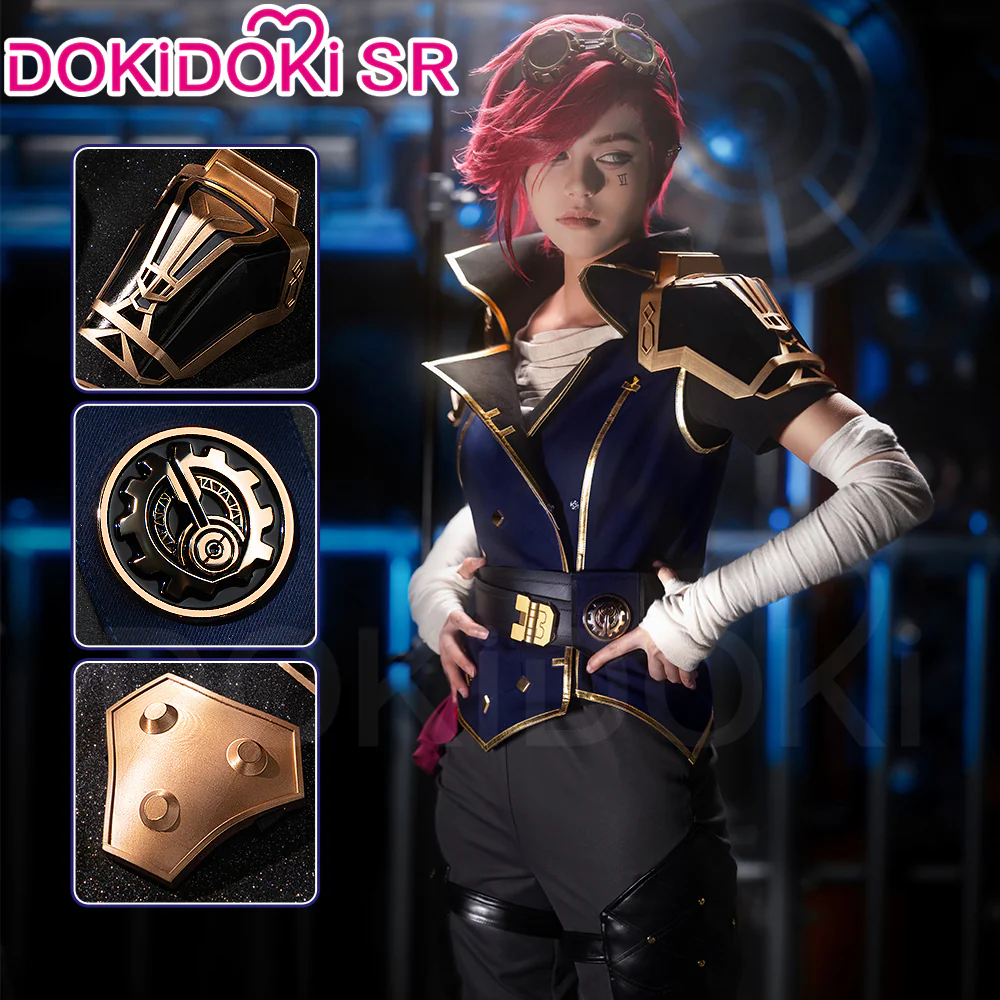 【Ready For Ship】【Size S-3XL】DokiDoki-SR Anime Game Cosplay Costume Female Uniform Blue Black