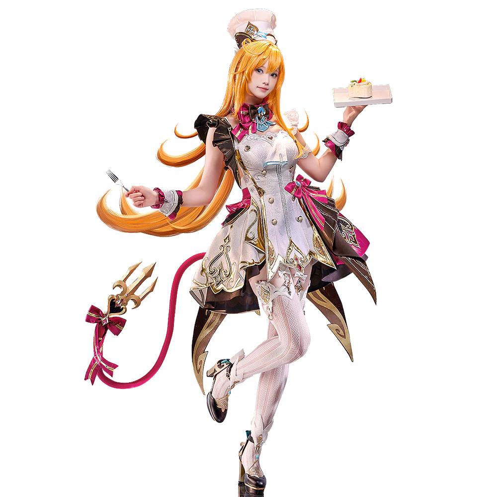 【Partially Ready For Ship】DokiDoki-SR Game Genshin Impact Cosplay Escoffier Costume Fontaine - Image 5