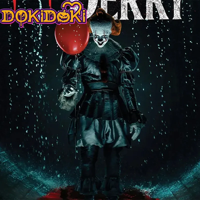 【Comfirmed】$5 Deposit =10% OFF Coupon DokiDoki Movie IT: Welcome to Derry Cosplay Joker Costume Black Suit Pennywise - Image 3
