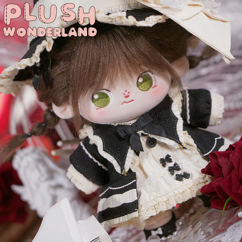 【Consignment Sales】PLUSH WONDERLAND Tiramisu Witch Black White Cotton Doll Plush Clothes 20 CM - Image 3