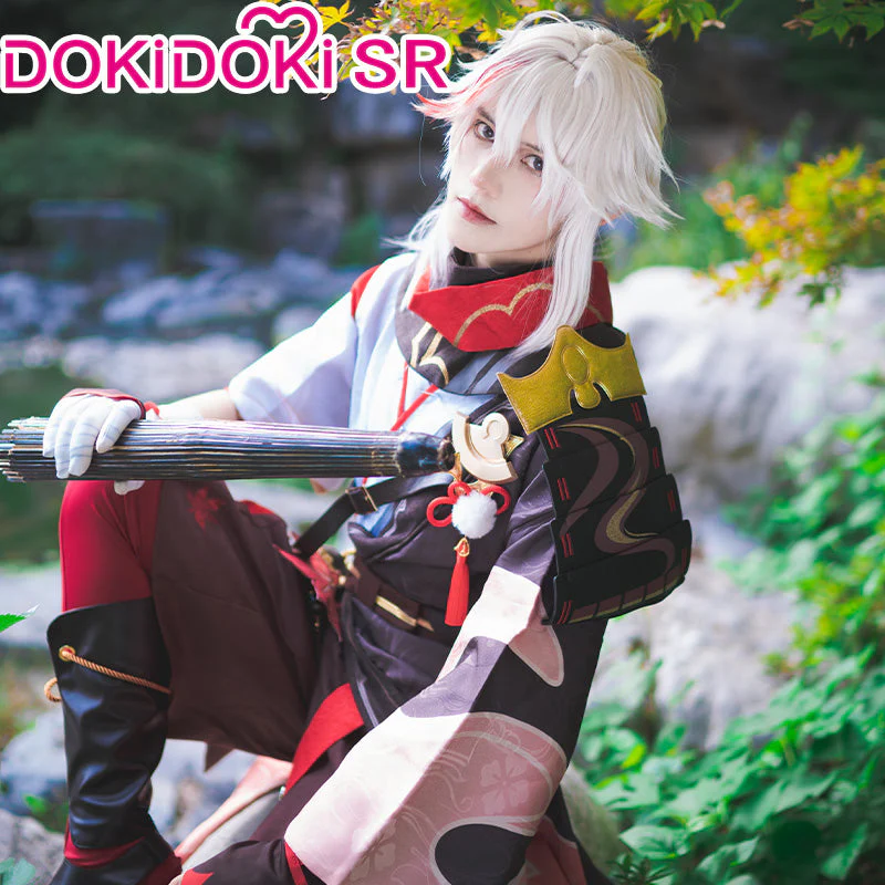 【US/EU LOCAL SHIPPING 】【Size S-2XL】DokiDoki-SR Game Genshin Impact Kazuha Cosplay Costume / Wig Men - Image 6