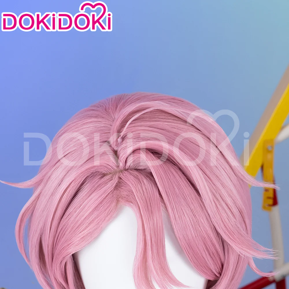 【Ready For Ship】DokiDoki Anime DDD Cosplay Wig Women Pink Short Hair - Image 4