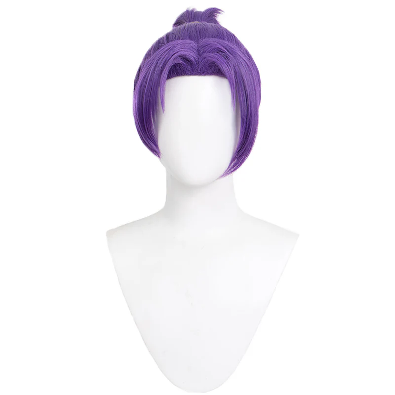 【Ready For Ship】DokiDoki Anime Cosplay Cosplay Wig Short Purple - Image 5