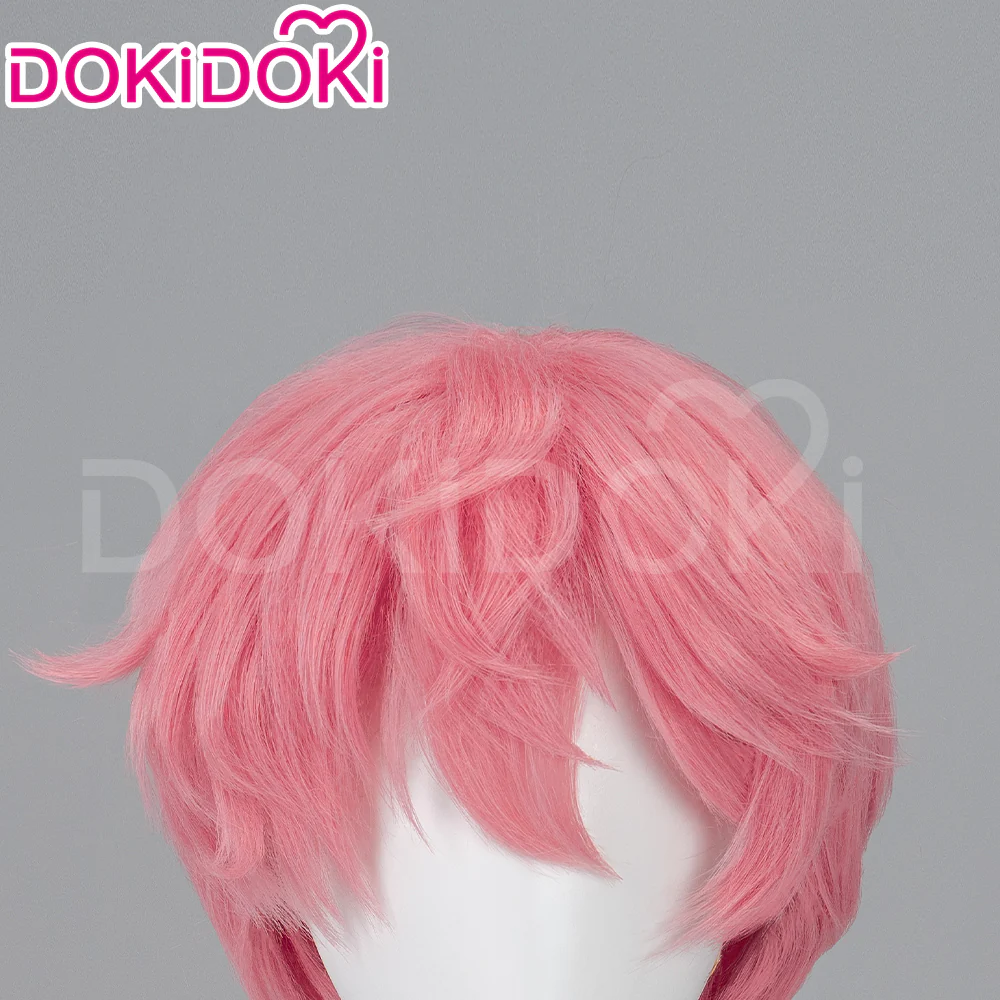 【Partially Ready For Ship】【Small Area Front Lace】DokiDoki Music Video Cosplay Wig / Eyelashes Women Long / Short Curly Gradient Pink Hair - Image 16