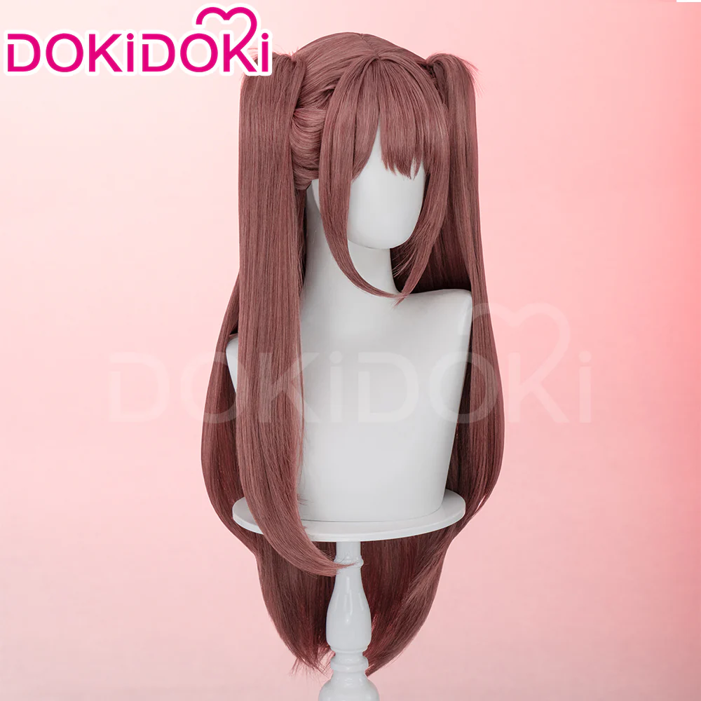 【Ready For Ship】DokiDoki Anime 2.5 Dimensional Seduction Cosplay Tachibana Mikari Wig Long Straight Brown / Purple Pink Gradient Hair - Image 3