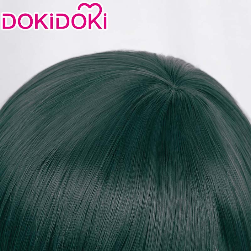 【Ready For Ship】DokiDoki Anime Cosplay Cosplay Wig Men Black Short Green - Image 4