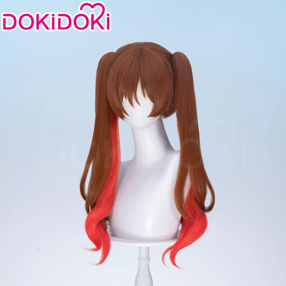 【Ready For Ship】DokiDoki Anime Bocchi the Rock! Cosplay Otsuki Yoyoko Wig Long Curly Brown Red Highlight Hair SIDEROS - Image 2