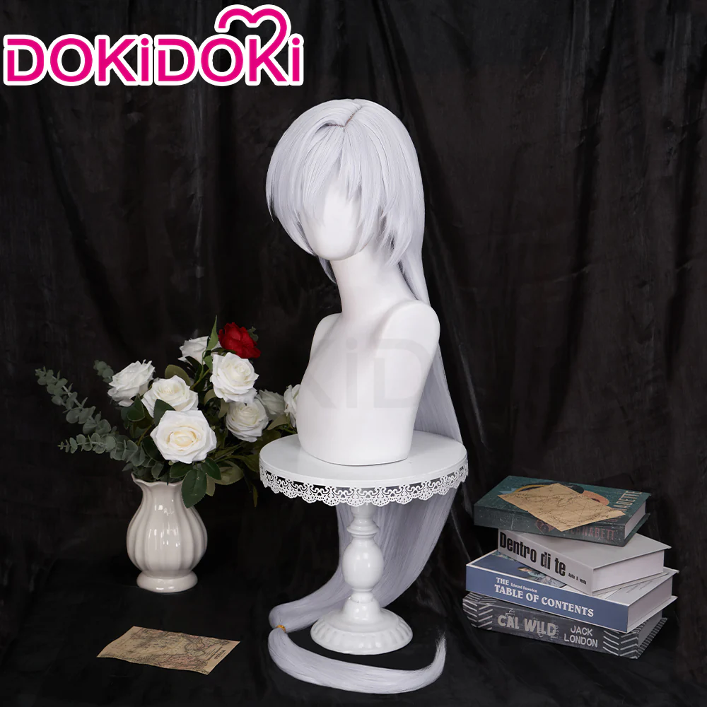 【Ready For Ship】DokiDoki Anime Card Captor Sakura Cosplay Yue Yukito Tsukishiro Wig Long Straight White Hair - Image 2