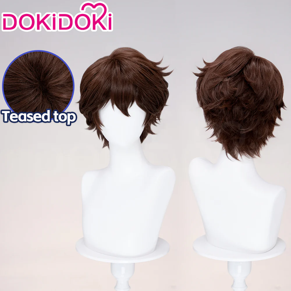 【Ready For Ship】DokiDoki Anime Cat's Eye Cosplay Ai Kisugi Wig Short Brown Hair