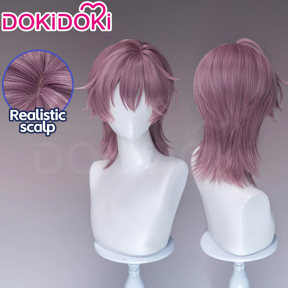 DokiDoki Anime Cosmic Princess Kaguya! Cosplay Komazawa Noi Wig Long Straight Black Pink Highlight Hair Twin Tails / Horn Accessory - Image 7