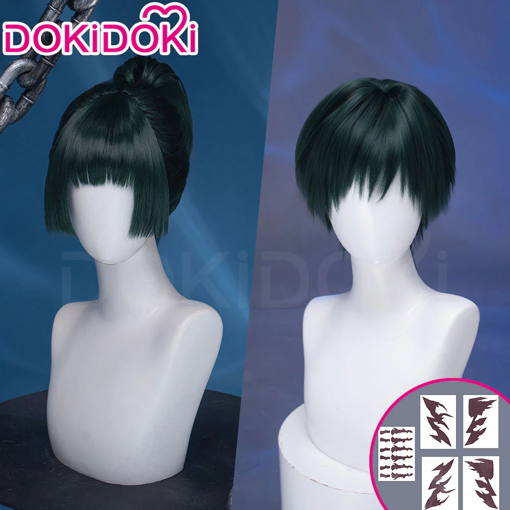 【Partially Ready For Ship】Dokidoki Anime Cosplay Wig Women Halloween Green Wig / Short Hair