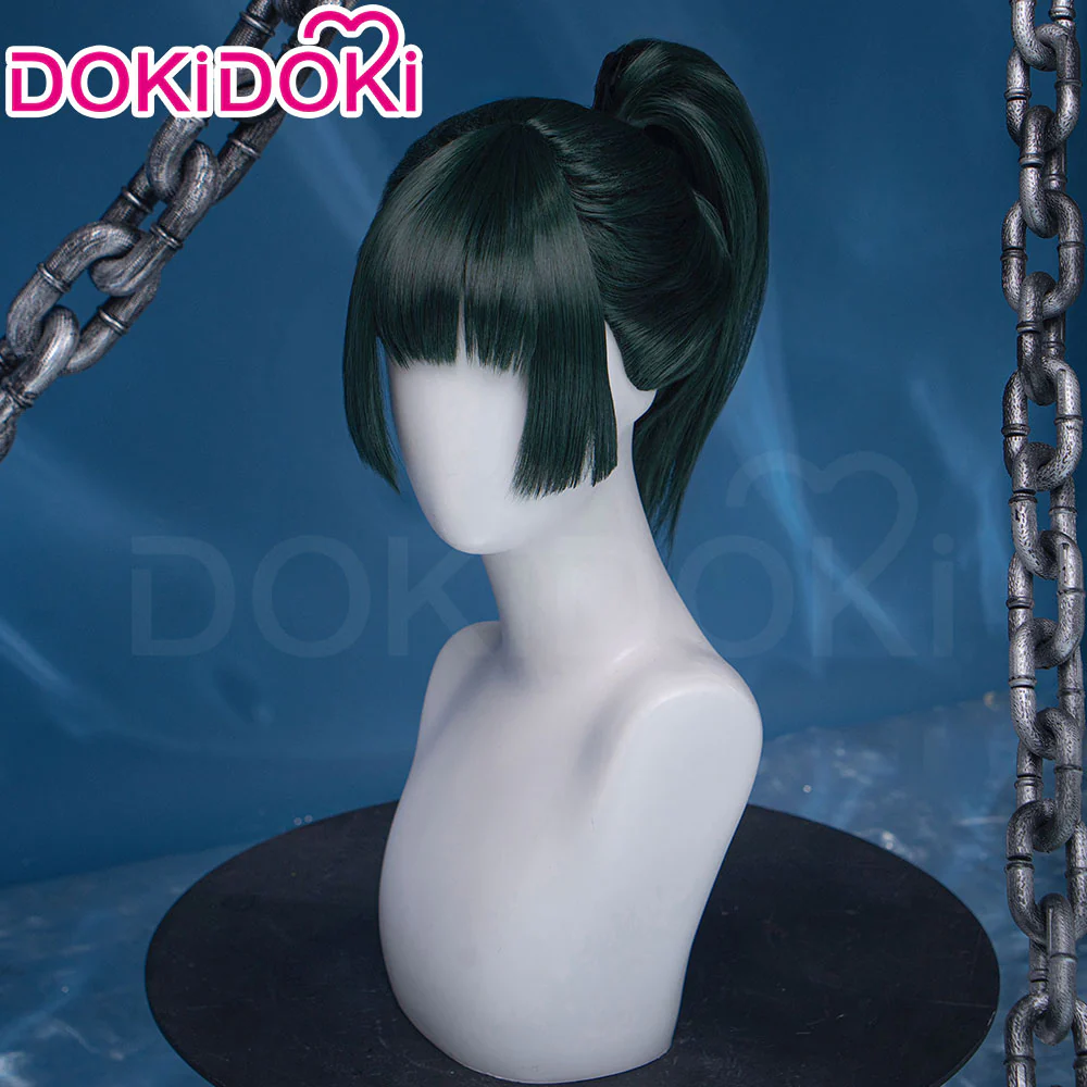 【Partially Ready For Ship】Dokidoki Anime Cosplay Wig Women Halloween Green Wig / Short Hair - Image 5