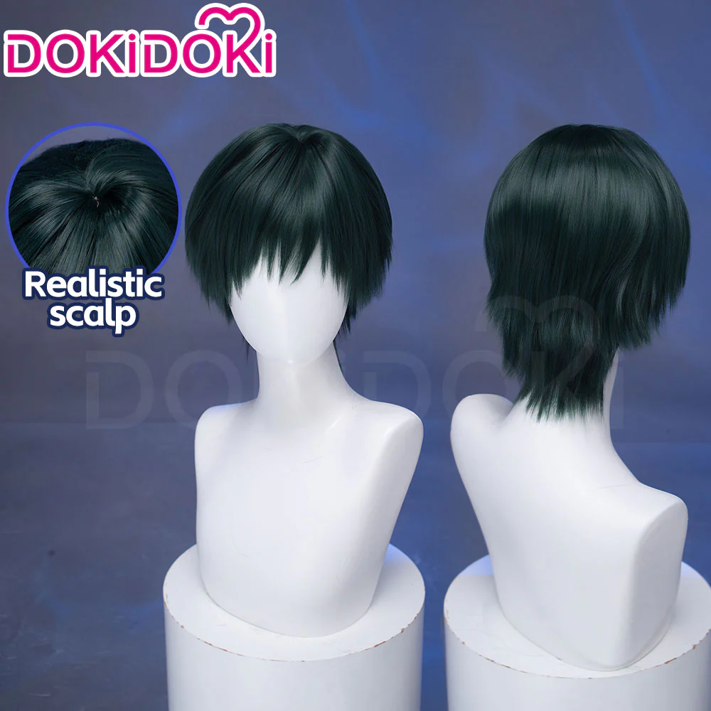 【Partially Ready For Ship】Dokidoki Anime Cosplay Wig Women Halloween Green Wig / Short Hair - Image 9