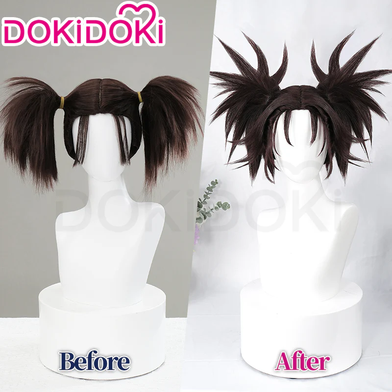 【Ready For Ship】DokiDoki Anime Cosplay Wig Short Straight Hair / Tattoo Stickers - Image 3
