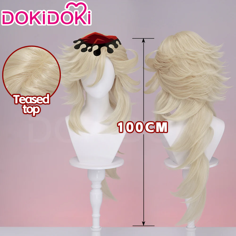 【Ready For Ship】DokiDoki Anime Cosplay Long Curly Blonde Hair