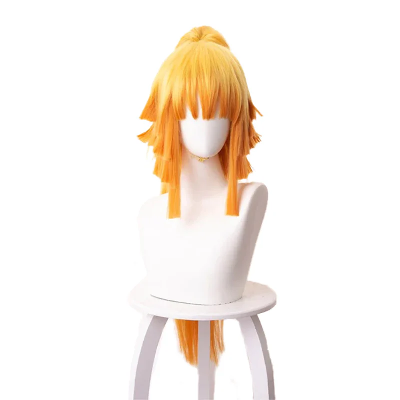 Dokidoki Anime Cosplay Wig Halloween Long Orange Wig - Image 6