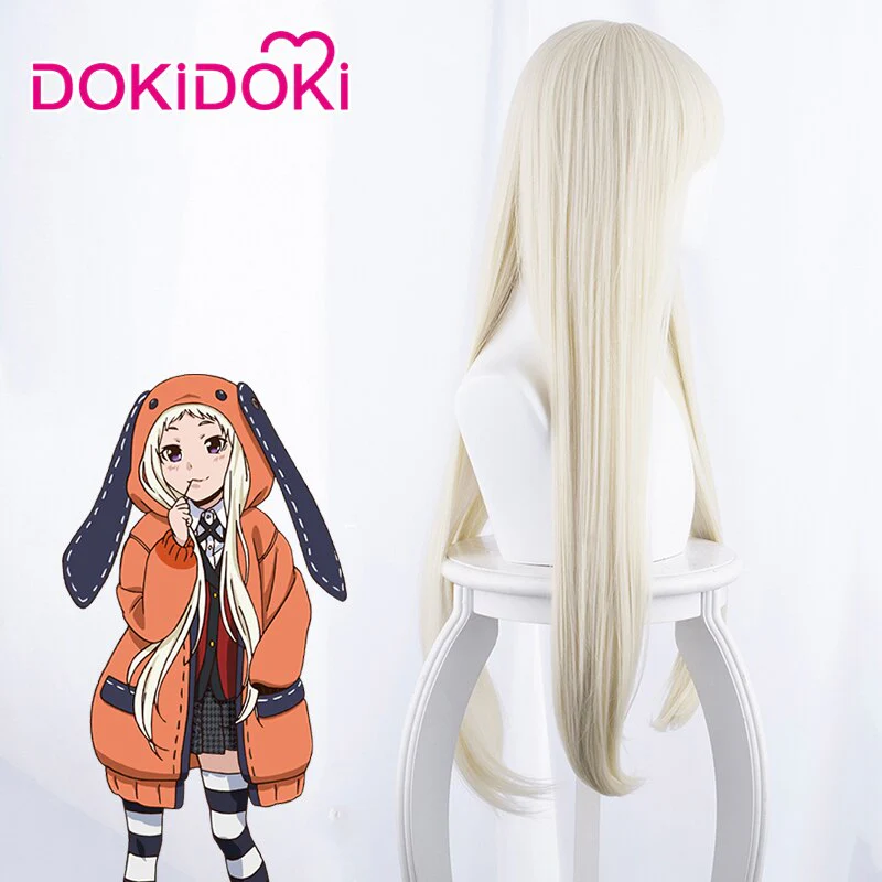 【In Stock】DokiDoki Anime Cosplay Wig Gloden Heat Resistant Hair Kakegurui Cosplay Wig Halloween - Image 3