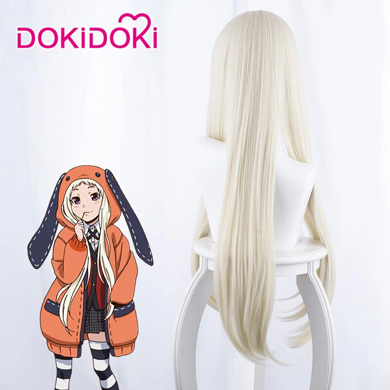 【In Stock】DokiDoki Anime Cosplay Wig Gloden Heat Resistant Hair Kakegurui Cosplay Wig Halloween - Image 4