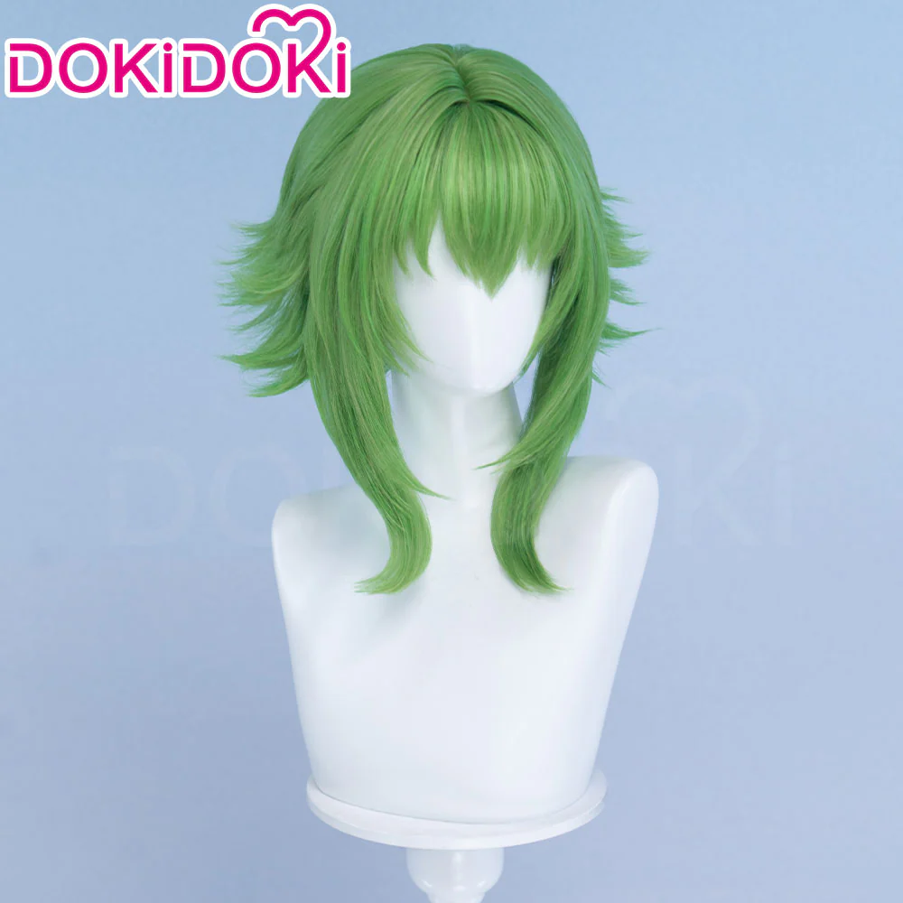 【Ready For Ship】DokiDoki Anime Cosplay Wig Long Curly Green Flipped Ends Hair - Image 3