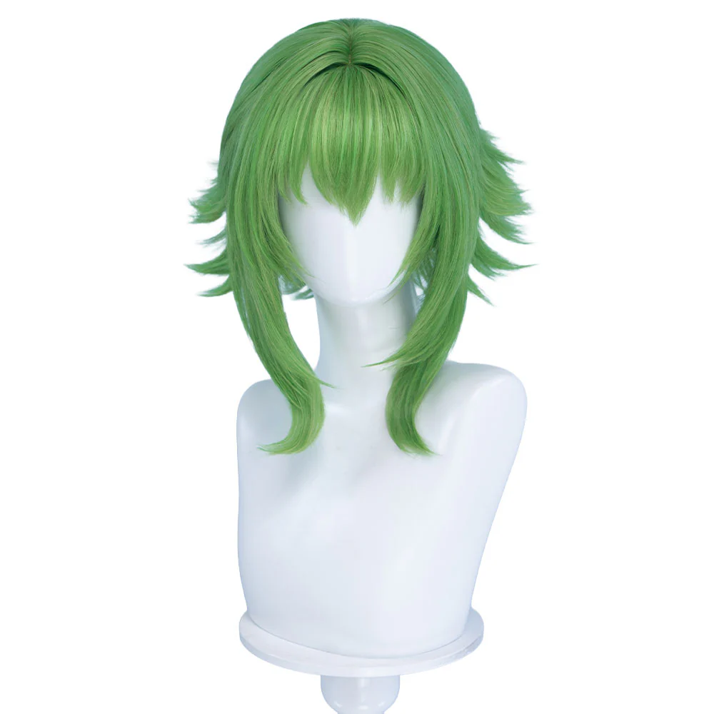 【Ready For Ship】DokiDoki Anime Cosplay Wig Long Curly Green Flipped Ends Hair - Image 5