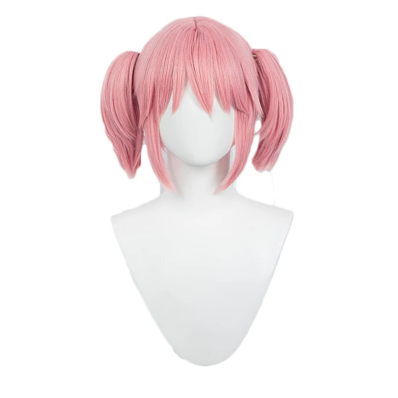 DokiDoki Anime Cosplay Wig Pink Straight Hair / Headwear Cute Halloween - Image 8