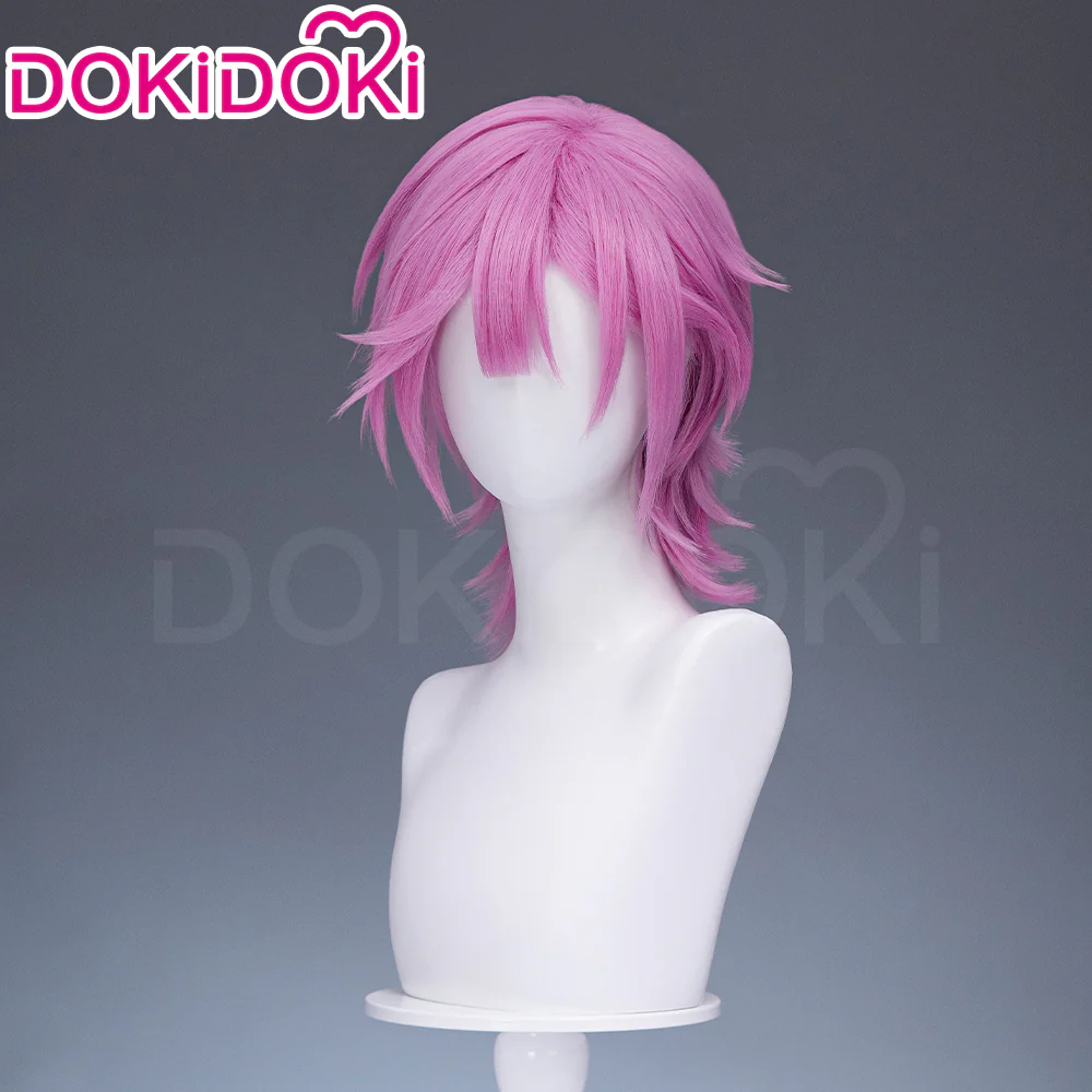 【Ready For Ship】DokiDoki Anime Cosplay Wig Short Pink Hair - Image 2