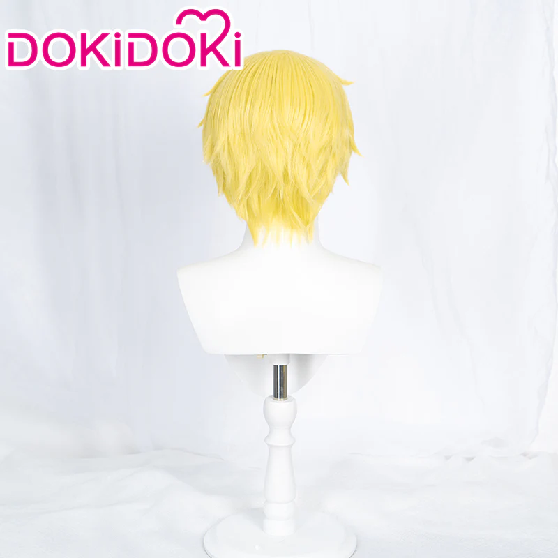 【Ready For Ship】DokiDoki Anime Cosplay Wig Yellow Short Wig - Image 2