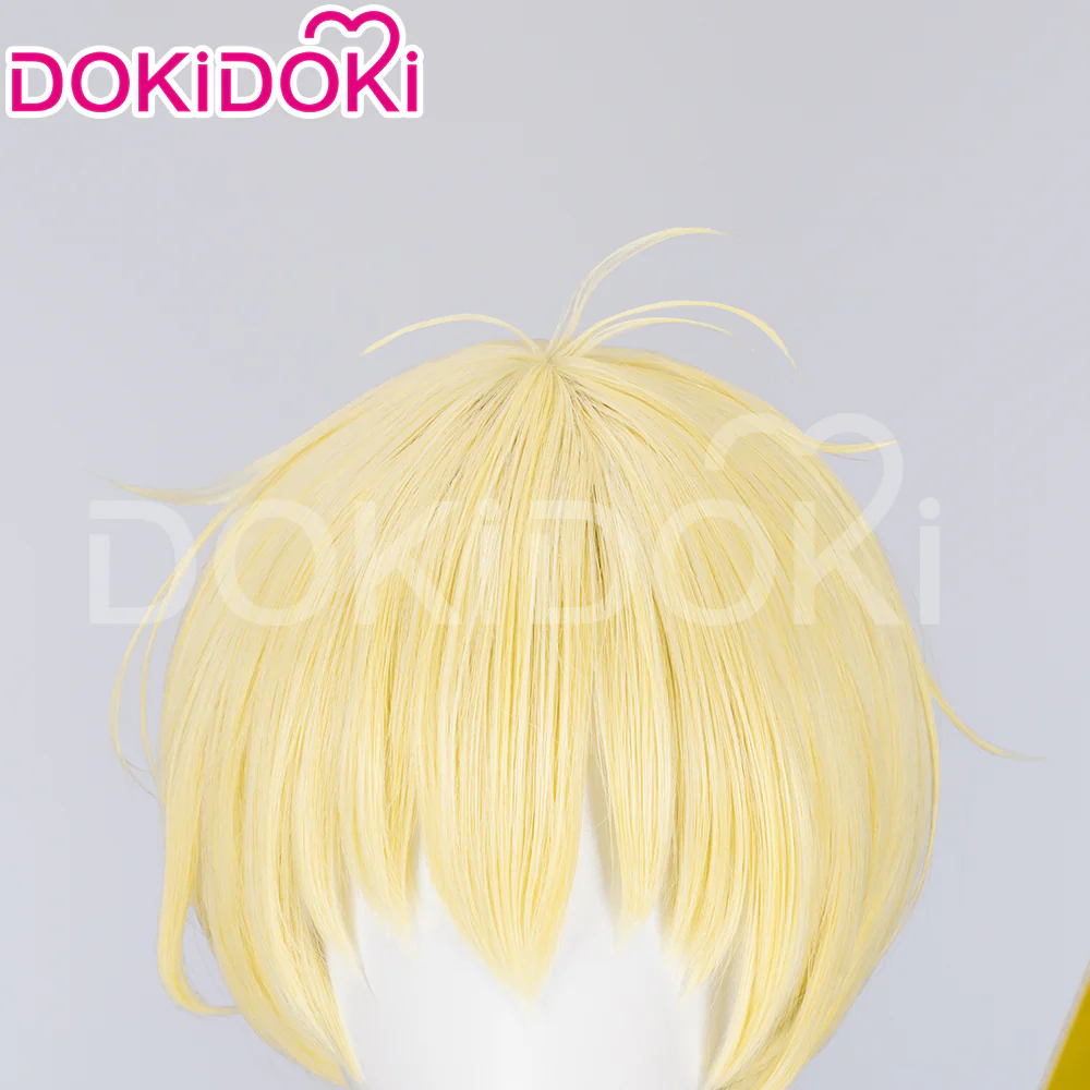 【Ready For Ship】DokiDoki Anime DDD Cosplay Cosplay Wig / Headwear Short Yellow Straight - Image 4