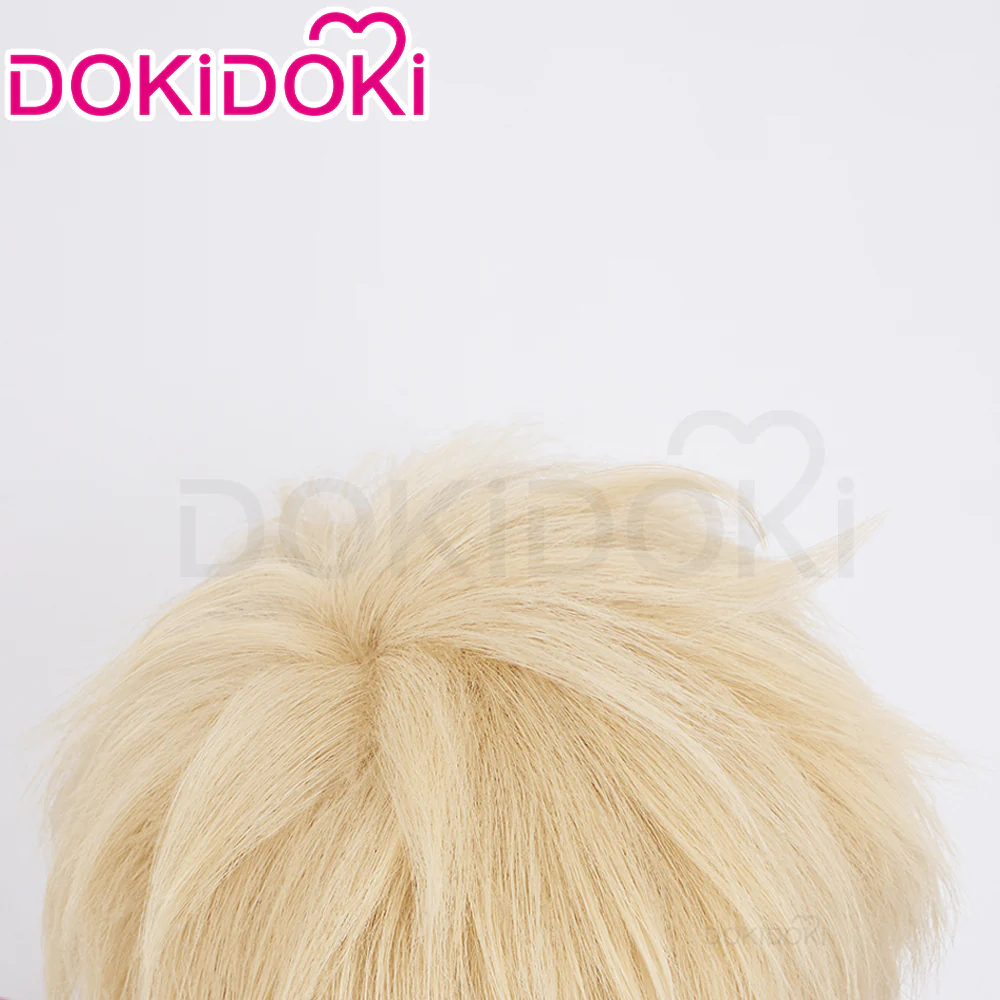 【Ready For Ship】DokiDoki Anime Delicious in Dungeon Cosplay Laios Touden Wig Short Yellow Wig Dungeon Meshi - Image 4