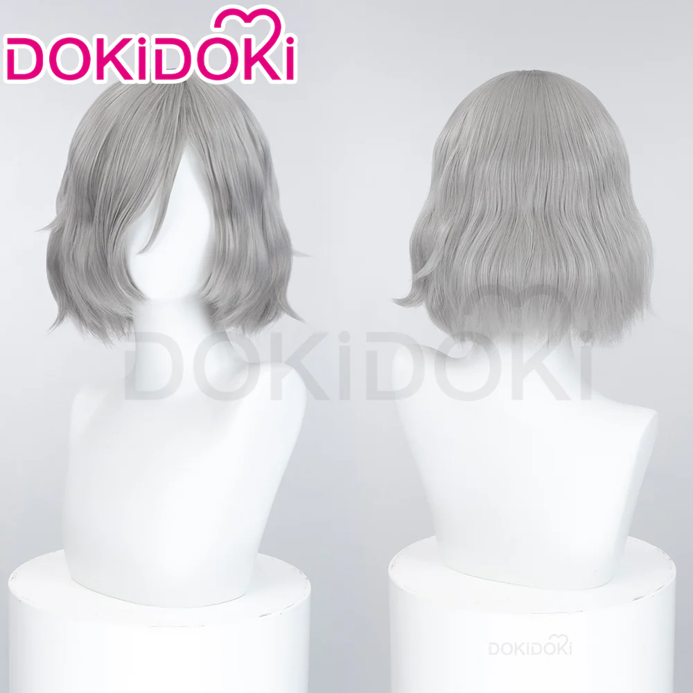 【Ready For Ship】DokiDoki Anime Delicious in Dungeon Cosplay Mithrun Wig Short Curly Silver Wig Dungeon Meshi