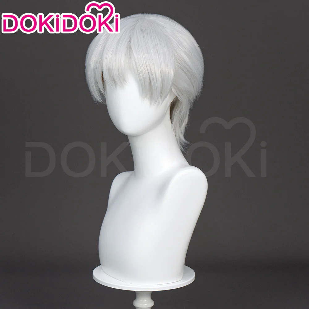 【Ready For Ship】DokiDoki Anime  Cosplay  Wig Short Straight Silver Hair - Image 3