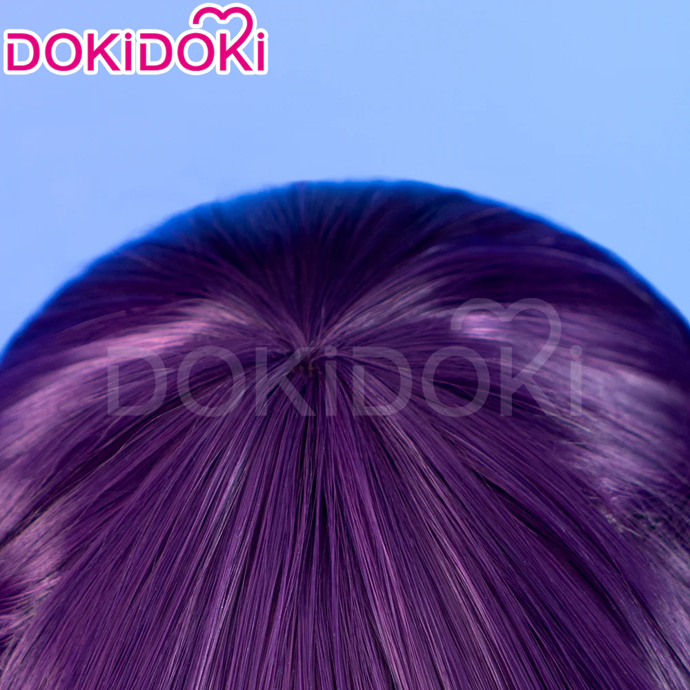 【Partial Ready For Ship】DokiDoki Anime Cosplay Wig / Accessory / Bracelets Long Purple Straight Hair - Image 5