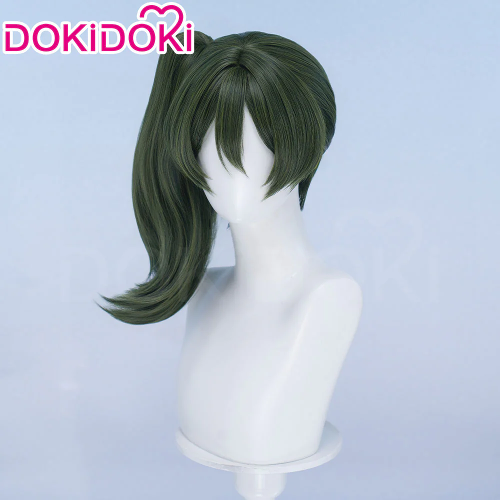【Ready For Ship】DokiDoki Anime Cosplay Wig Green Hair Side Ponytail - Image 2
