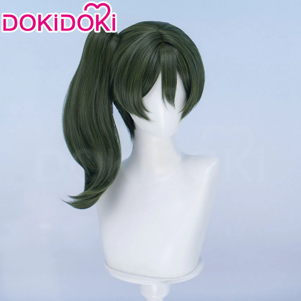 【Ready For Ship】DokiDoki Anime Cosplay Wig Green Hair Side Ponytail - Image 3