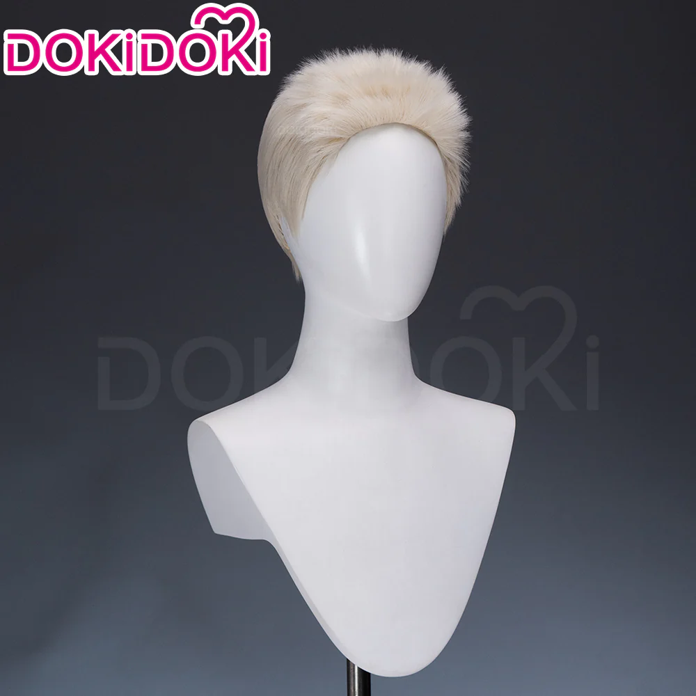 DokiDoki Anime GACHIAKUTA Cosplay Semiu Grier Wig Short White Hair Semyu Guraia - Image 3