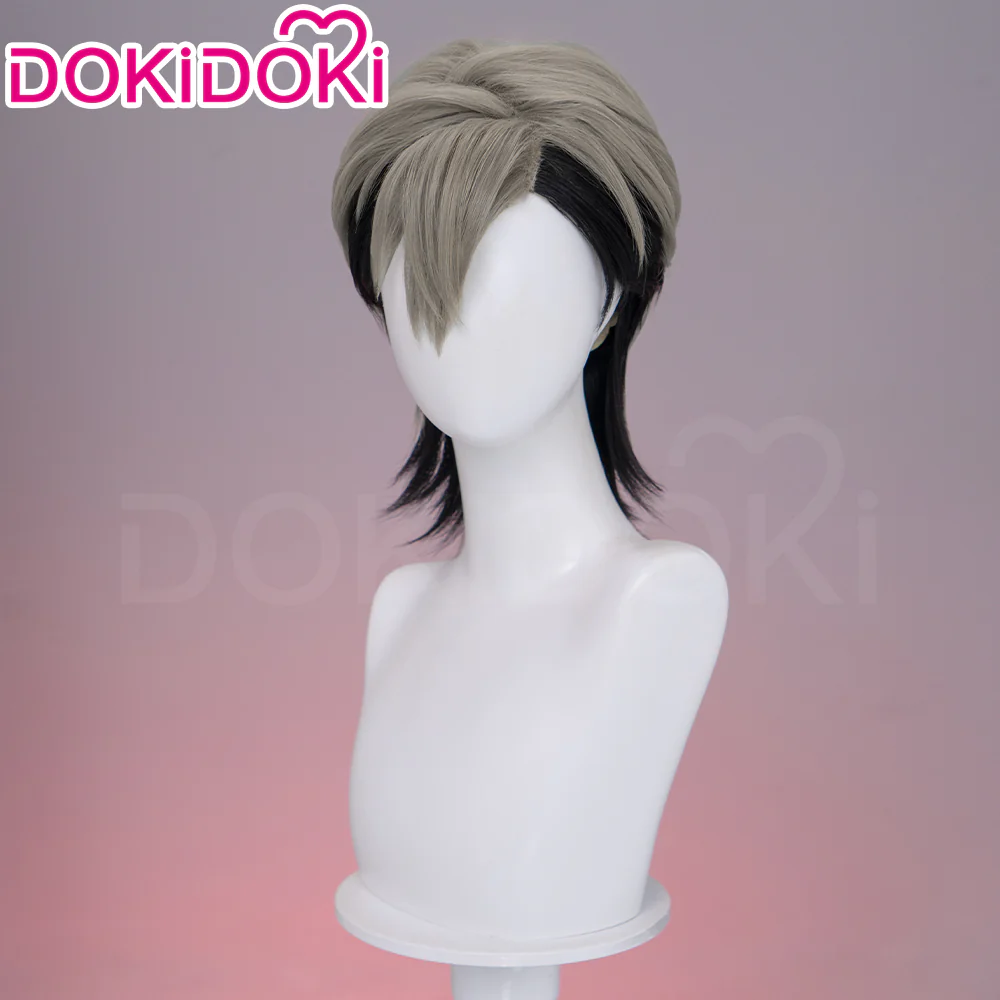 【Partially Ready For Ship】【Front Lace】DokiDoki Anime GACHIAKUTA Cosplay Zanka Nijiku Wig / Mask Short Dark Brown Black Hair Mullet - Image 12