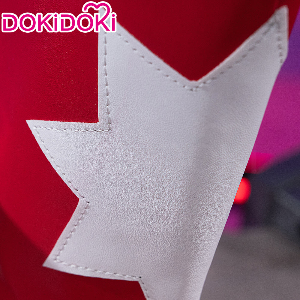 DokiDoki Anime Hell Hotel Cosplay Costume Red White Boots - Image 4