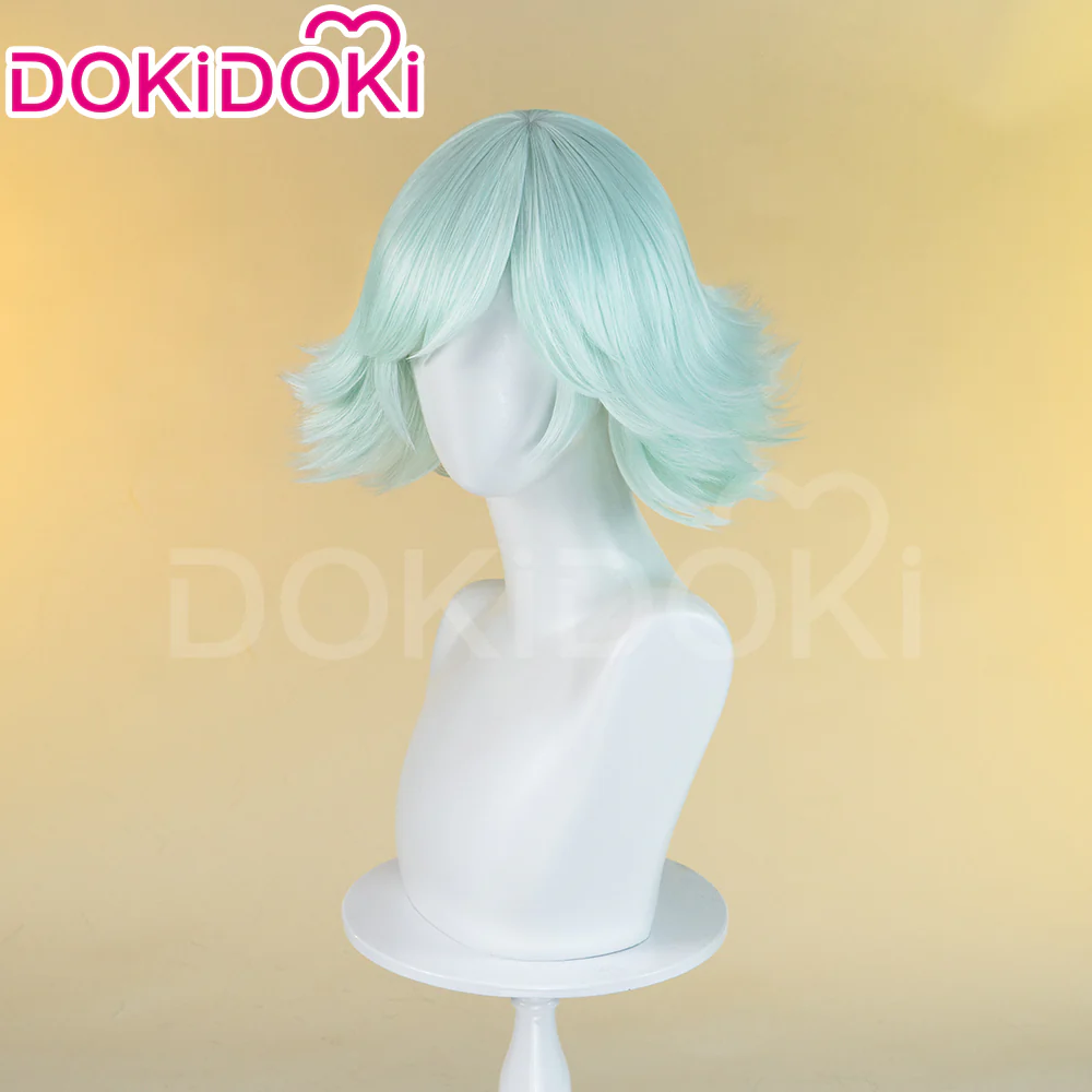【Ready For Ship】DokiDoki Anime Kamisama Kiss Cosplay Mizuki Wig Short Straight Green /  White Wig Women - Image 9