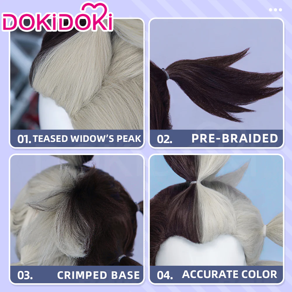 【Ready For Ship】DokiDoki Anime Manga GACHIAKUTA Cosplay Dear Santa Wig Black Silver Spiky Hair / Pacifier Prop - Image 7