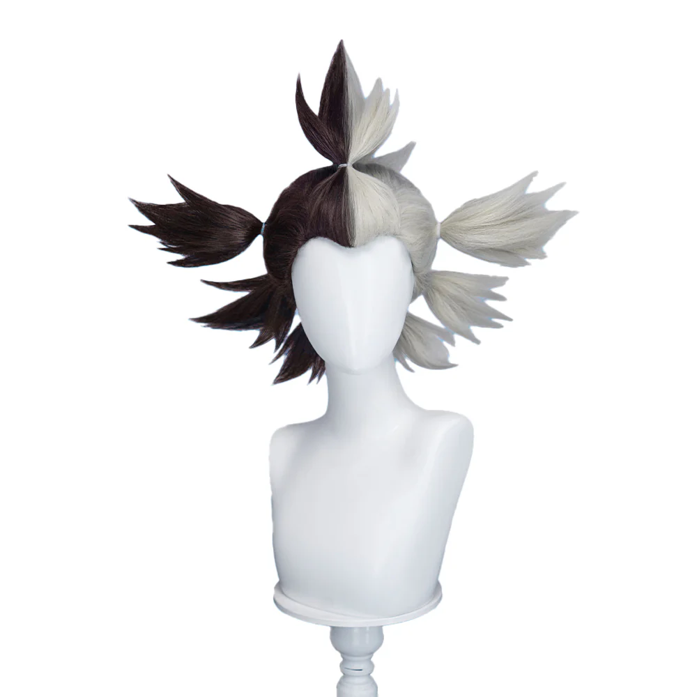 【Ready For Ship】DokiDoki Anime Manga GACHIAKUTA Cosplay Dear Santa Wig Black Silver Spiky Hair / Pacifier Prop - Image 8