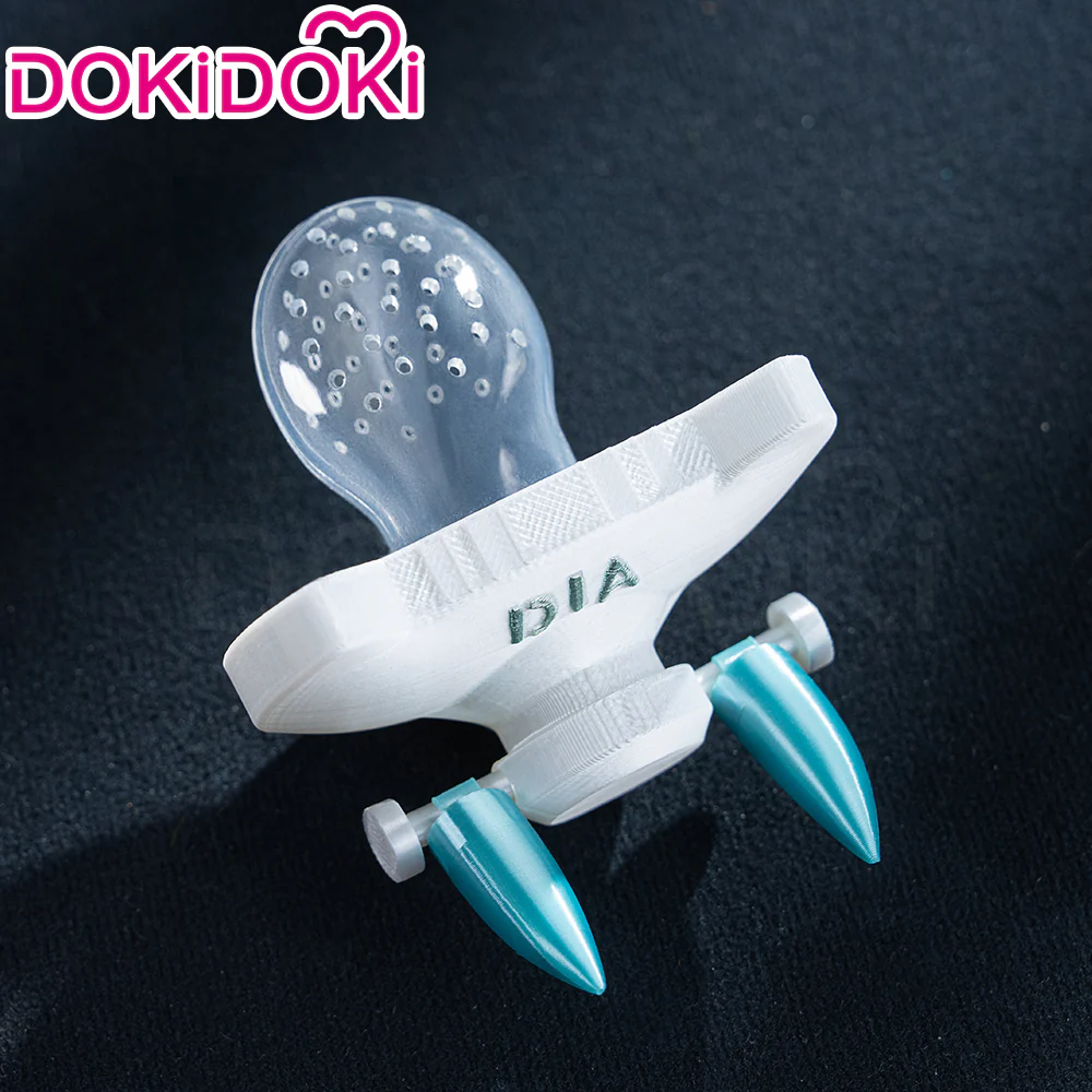 【Ready For Ship】DokiDoki Anime Manga GACHIAKUTA Cosplay Dear Santa Wig Black Silver Spiky Hair / Pacifier Prop - Image 9