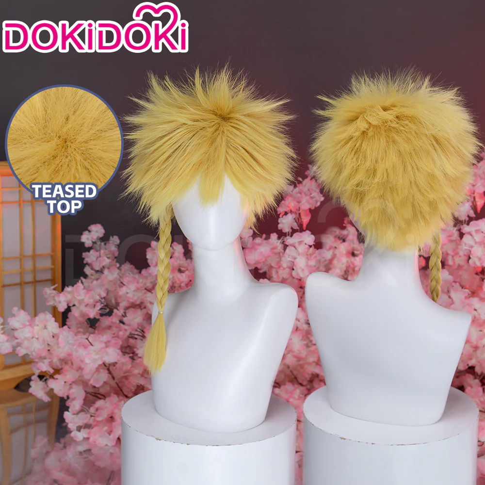 DokiDoki Anime Manga Hell's Paradise: Jigokuraku Cosplay Aza Chobei Wig Short Blonde Hair