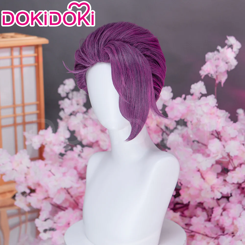 DokiDoki Anime Manga Hell's Paradise: Jigokuraku Cosplay Rien Wig Short Violet Hair - Image 2