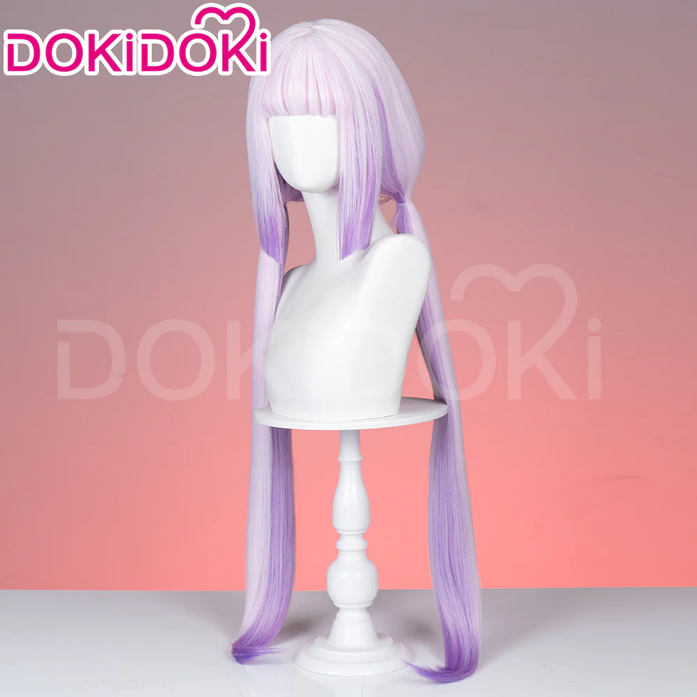 【Ready For Ship】DokiDoki Anime Miss Kobayashi’s Dragon Maid Cosplay Kanna Kamui Wig Long Straight Purple Hair - Image 3
