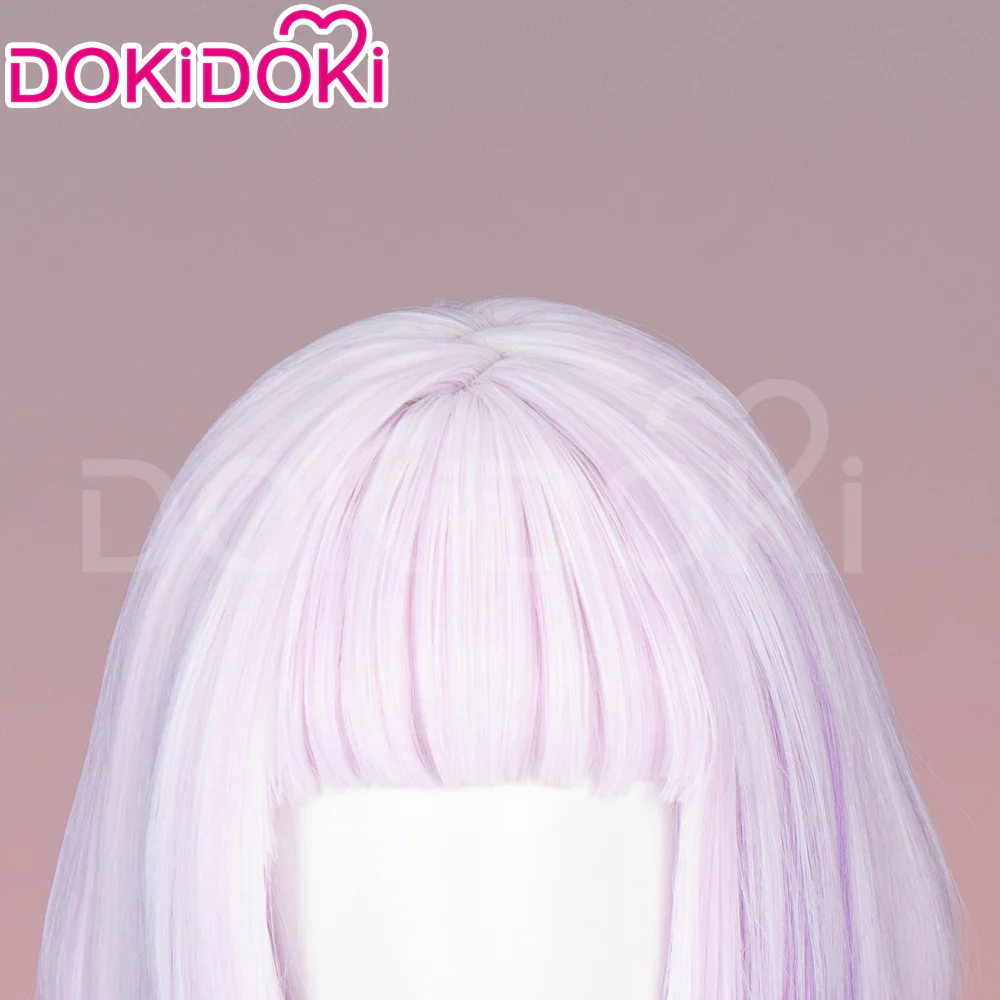 【Ready For Ship】DokiDoki Anime Miss Kobayashi’s Dragon Maid Cosplay Kanna Kamui Wig Long Straight Purple Hair - Image 4