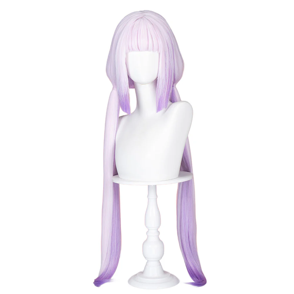【Ready For Ship】DokiDoki Anime Miss Kobayashi’s Dragon Maid Cosplay Kanna Kamui Wig Long Straight Purple Hair - Image 5
