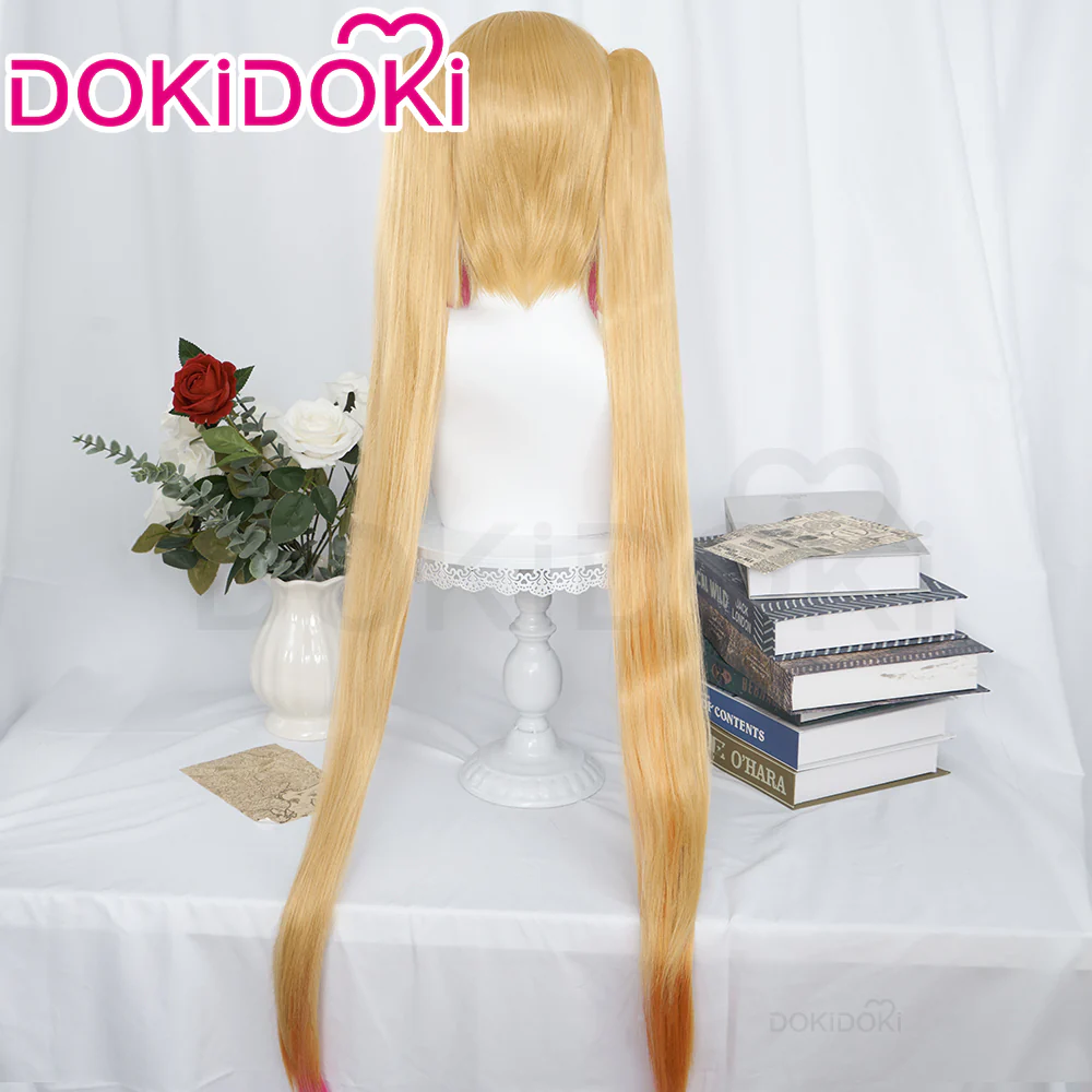 【Ready For Ship】DokiDoki Anime Miss Kobayashi’s Dragon Maid Cosplay Tohru Long Straight Yellow Wig - Image 3