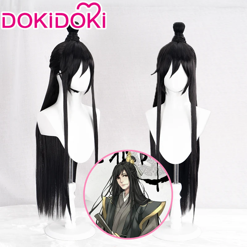 【Ready For Ship】DokiDoki Anime Mo Dao Zu Shi Cosplay Nie Huai Sang Cosplay Wig Dao Mo To Shi Nie Huaisang Wig Long Black Men MDZS