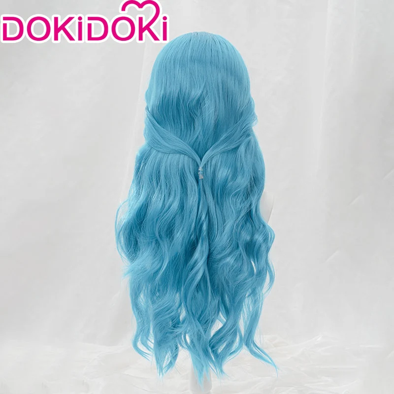 【Ready For Ship】DokiDoki Anime Nefeltari Vivi Women Blue Long Curls Cosplay Wig - Image 3